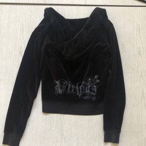 LIKE NEW Juicy Couture Black Velour Jacket